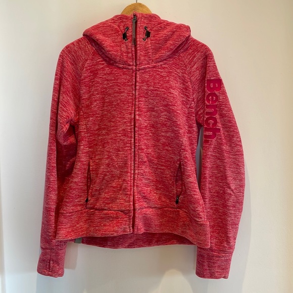 Bench Zip Up Hoodie, Colour Fuschia. - Picture 2 of 6